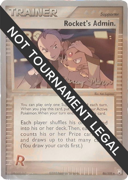 Rocket's Admin. - 2005 (Jeremy Moran) - World Championship Decks Pokémon trading card