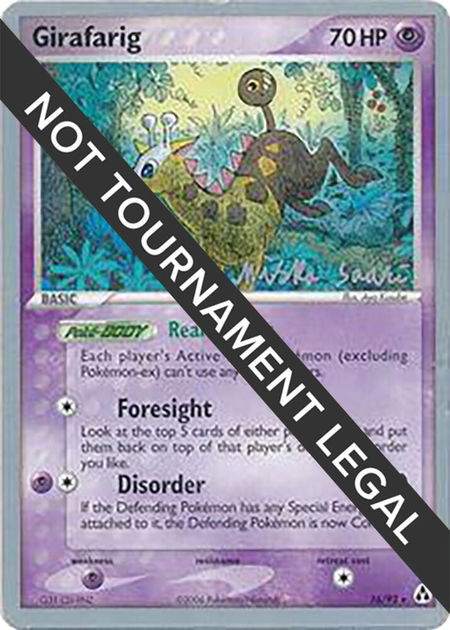 Girafarig - 2006 (Miska Saari) - World Championship Decks Pokémon trading card
