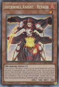 Infernoble Knight - Renaud (CR) - Amazing Defenders (AMDE) #AMDE-EN038 - Collector's Rare YuGiOh Trading Card
