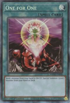 One for One (CR) trading card from Amazing Defenders One for One (CR) - Amazing Defenders YuGiOh trading card