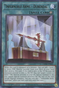 "Infernoble Arms - Durendal" - Amazing Defenders (AMDE) #AMDE-EN042 - Rare YuGiOh Trading Card