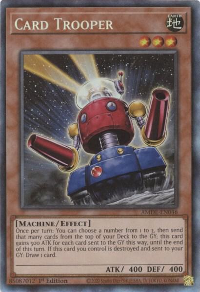 Card Trooper (CR) - Amazing Defenders YuGiOh trading card