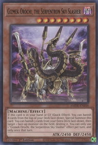 Gizmek Orochi, the Serpentron Sky Slasher - Amazing Defenders (AMDE) #AMDE-EN048 - Rare YuGiOh Trading Card