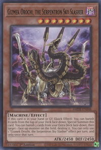 Gizmek Orochi, the Serpentron Sky Slasher - Amazing Defenders (AMDE) #AMDE-EN048 - Rare YuGiOh Trading Card