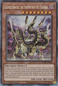 Gizmek Orochi, the Serpentron Sky Slasher (CR) - Amazing Defenders (AMDE) #AMDE-EN048 - Collector's Rare YuGiOh Trading Card