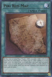 Piri Reis Map - Amazing Defenders (AMDE) #AMDE-EN059 - Rare YuGiOh Trading Card