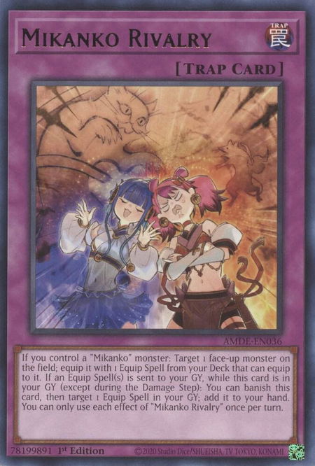 Mikanko Rivalry - Amazing Defenders YuGiOh trading card