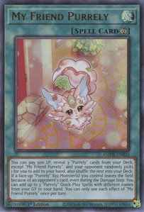 My Friend Purrely - Amazing Defenders (AMDE) #AMDE-EN020 - Ultra Rare YuGiOh Trading Card