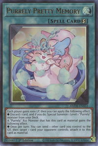 Purrely Pretty Memory - Amazing Defenders (AMDE) #AMDE-EN022 - Ultra Rare YuGiOh Trading Card