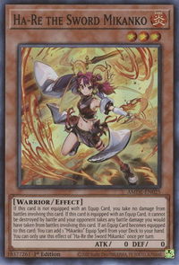 Ha-Re the Sword Mikanko - Amazing Defenders (AMDE) #AMDE-EN025 - Super Rare YuGiOh Trading Card