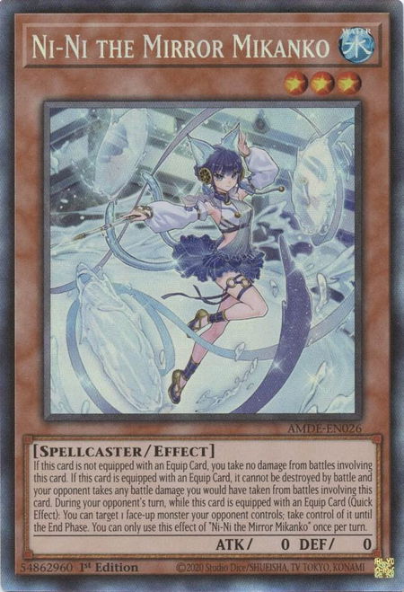Ni-Ni the Mirror Mikanko (CR) - Amazing Defenders YuGiOh trading card