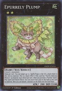 Epurrely Plump - Amazing Defenders (AMDE) #AMDE-EN016 - Super Rare YuGiOh Trading Card