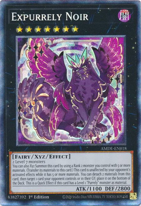 Expurrely Noir (CR) - Amazing Defenders YuGiOh trading card