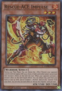 Rescue-ACE Impulse - Amazing Defenders (AMDE) #AMDE-EN001 - Super Rare YuGiOh Trading Card