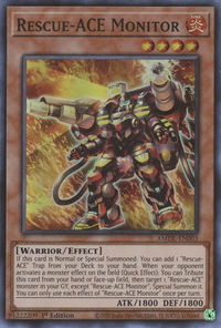 Rescue-ACE Monitor - Amazing Defenders (AMDE) #AMDE-EN003 - Super Rare YuGiOh Trading Card
