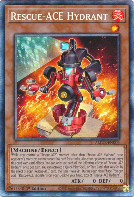 Rescue-ACE Hydrant (CR) - Amazing Defenders YuGiOh trading card