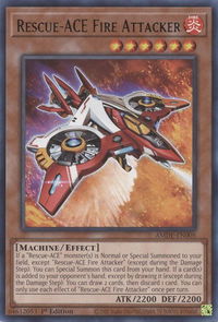Rescue-ACE Fire Attacker - Amazing Defenders (AMDE) #AMDE-EN005 - Rare YuGiOh Trading Card