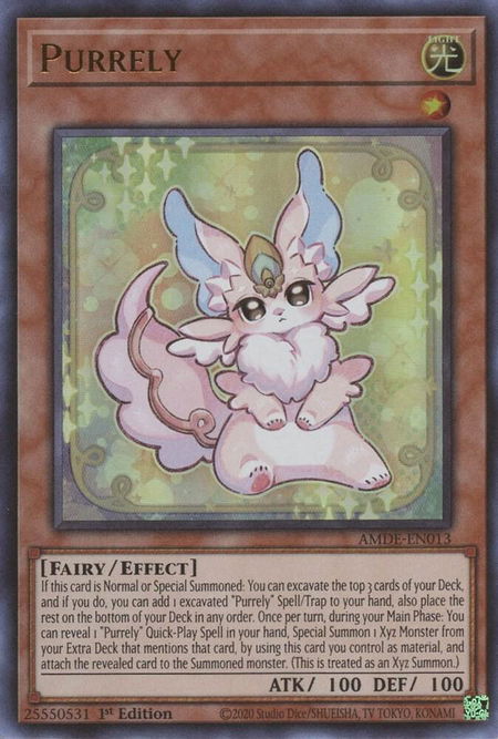 Purrely - Amazing Defenders YuGiOh trading card