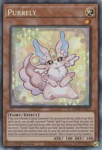 Purrely (CR) - Amazing Defenders (AMDE) #AMDE-EN013 - Collector's Rare YuGiOh Trading Card
