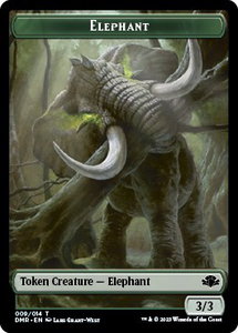 Elephant // Griffin Double-Sided Token - Dominaria Remastered (DMR) #9 // 2 - Token Magic: The Gathering Trading Card