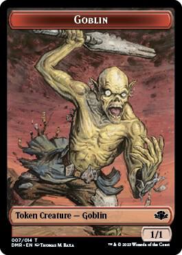 Goblin // Cat (003) Double-Sided Token - Dominaria Remastered Magic: The Gathering trading card