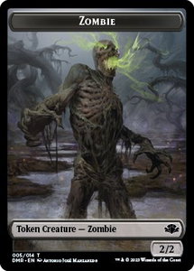 Zombie // Marit Lage Double-sided Token - Dominaria Remastered (DMR) #5 // 4 - Token Magic: The Gathering Trading Card
