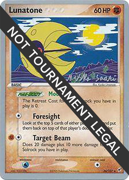 Lunatone (36) - 2006 (Miska Saari) - World Championship Decks Pokémon trading card