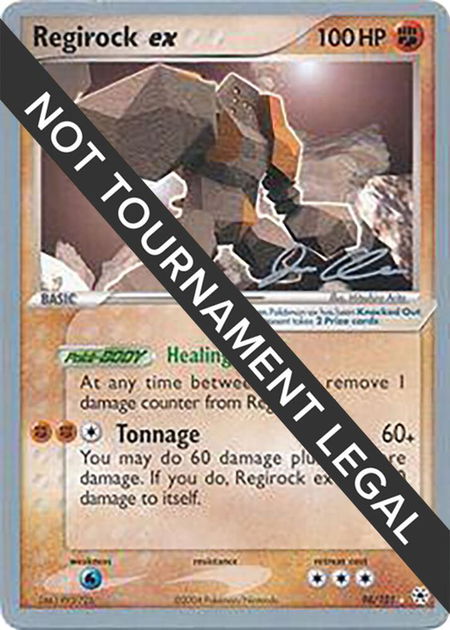 Regirock ex - 2006 (Jason Klaczynski) - World Championship Decks Pokémon trading card
