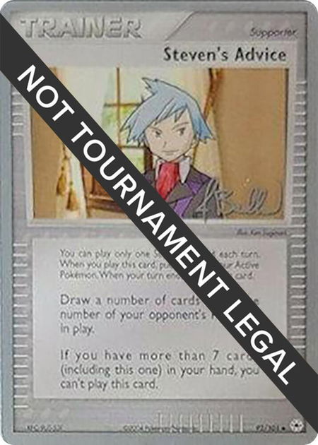 Steven's Advice - 2006 (Jimmy Ballard) - World Championship Decks Pokémon trading card