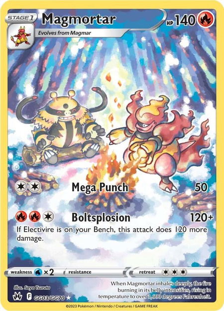 Magmortar - Crown Zenith: Galarian Gallery Pokémon trading card