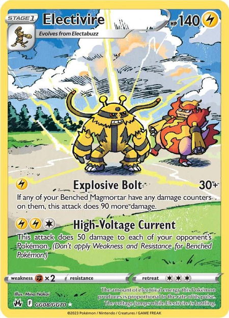 Electivire - Crown Zenith: Galarian Gallery Pokémon trading card