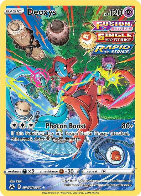 Deoxys - Crown Zenith: Galarian Gallery Pokémon trading card