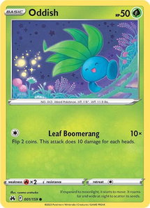 Oddish - SWSH: Crown Zenith (CRZ) #001/159 - Common Pokémon Trading Card