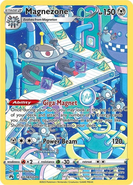 Magnezone - Crown Zenith: Galarian Gallery Pokémon trading card