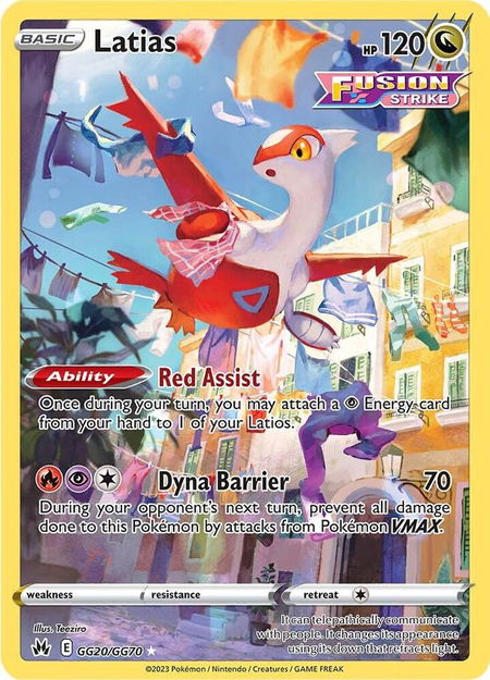Latias - Crown Zenith: Galarian Gallery Pokémon trading card