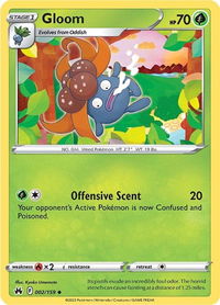 Gloom - Crown Zenith (CRZ) #002/159 - Uncommon Pokémon Trading Card