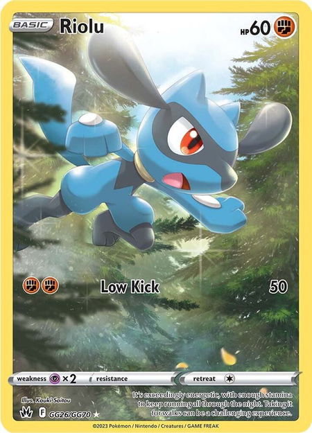 Riolu - Crown Zenith: Galarian Gallery Pokémon trading card