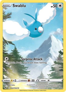 Swablu - Crown Zenith: Galarian Gallery (CRZ:GG) #GG27/GG70 - Ultra Rare Pokémon Trading Card