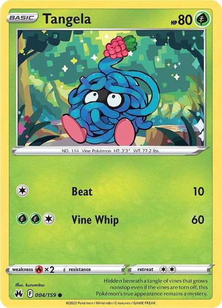 Tangela - Crown Zenith Pokémon trading card