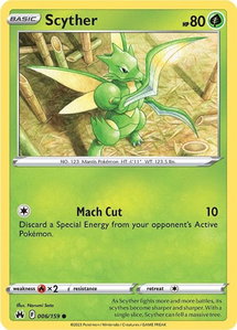 Scyther - SWSH: Crown Zenith (CRZ) #006/159 - Common Pokémon Trading Card