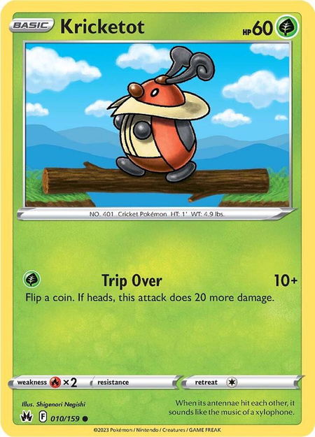 Kricketot - Crown Zenith Pokémon trading card