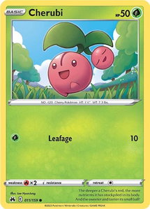 Cherubi - SWSH: Crown Zenith (CRZ) #011/159 - Common Pokémon Trading Card