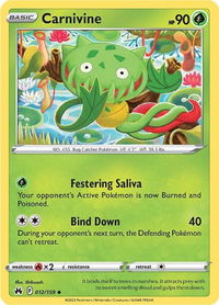 Carnivine - Crown Zenith (CRZ) #012/159 - Uncommon Pokémon Trading Card