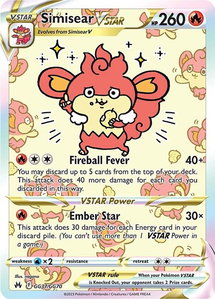 Simisear VSTAR - Crown Zenith: Galarian Gallery (CRZ:GG) #GG37/GG70 - Ultra Rare Pokémon Trading Card