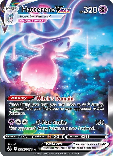 Hatterene VMAX - Crown Zenith: Galarian Gallery Pokémon trading card