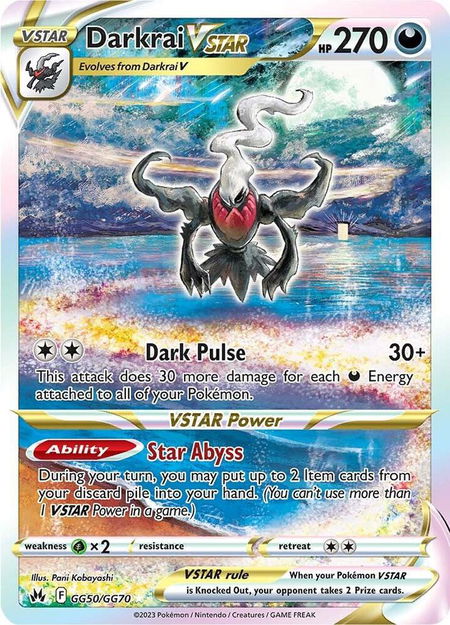 Darkrai VSTAR - Crown Zenith: Galarian Gallery Pokémon trading card