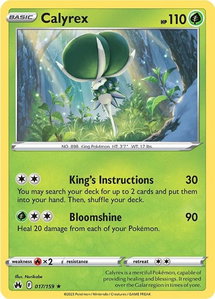 Calyrex - SWSH: Crown Zenith (CRZ) #017/159 - Holo Rare Pokémon Trading Card