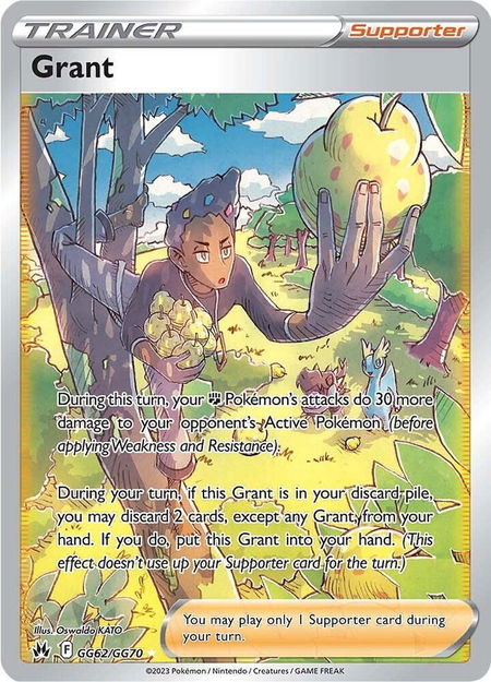 Grant - Crown Zenith: Galarian Gallery Pokémon trading card
