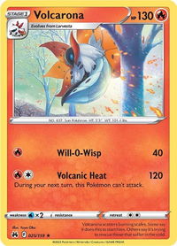 Volcarona - Crown Zenith (CRZ) #025/159 - Rare Pokémon Trading Card