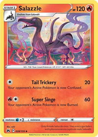 Salazzle - Crown Zenith (CRZ) #028/159 - Uncommon Pokémon Trading Card
